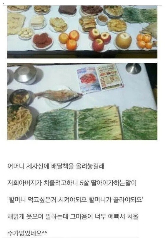 제사의 본질을 정확하게 파악한 손녀.jpg