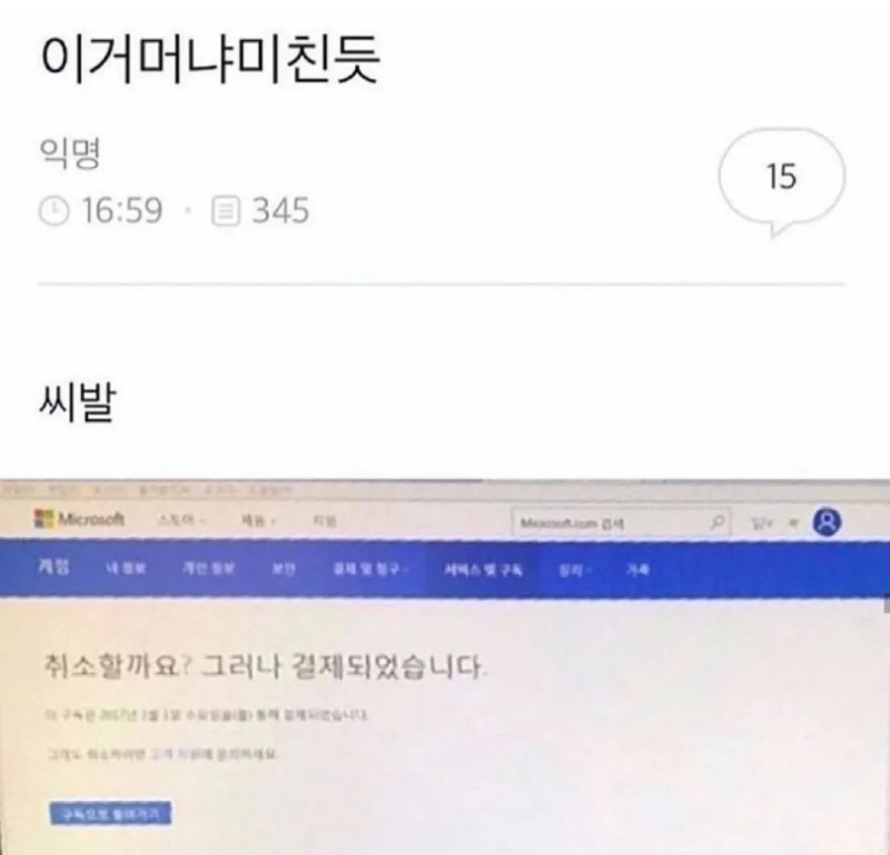 마이크로소프트의 장난