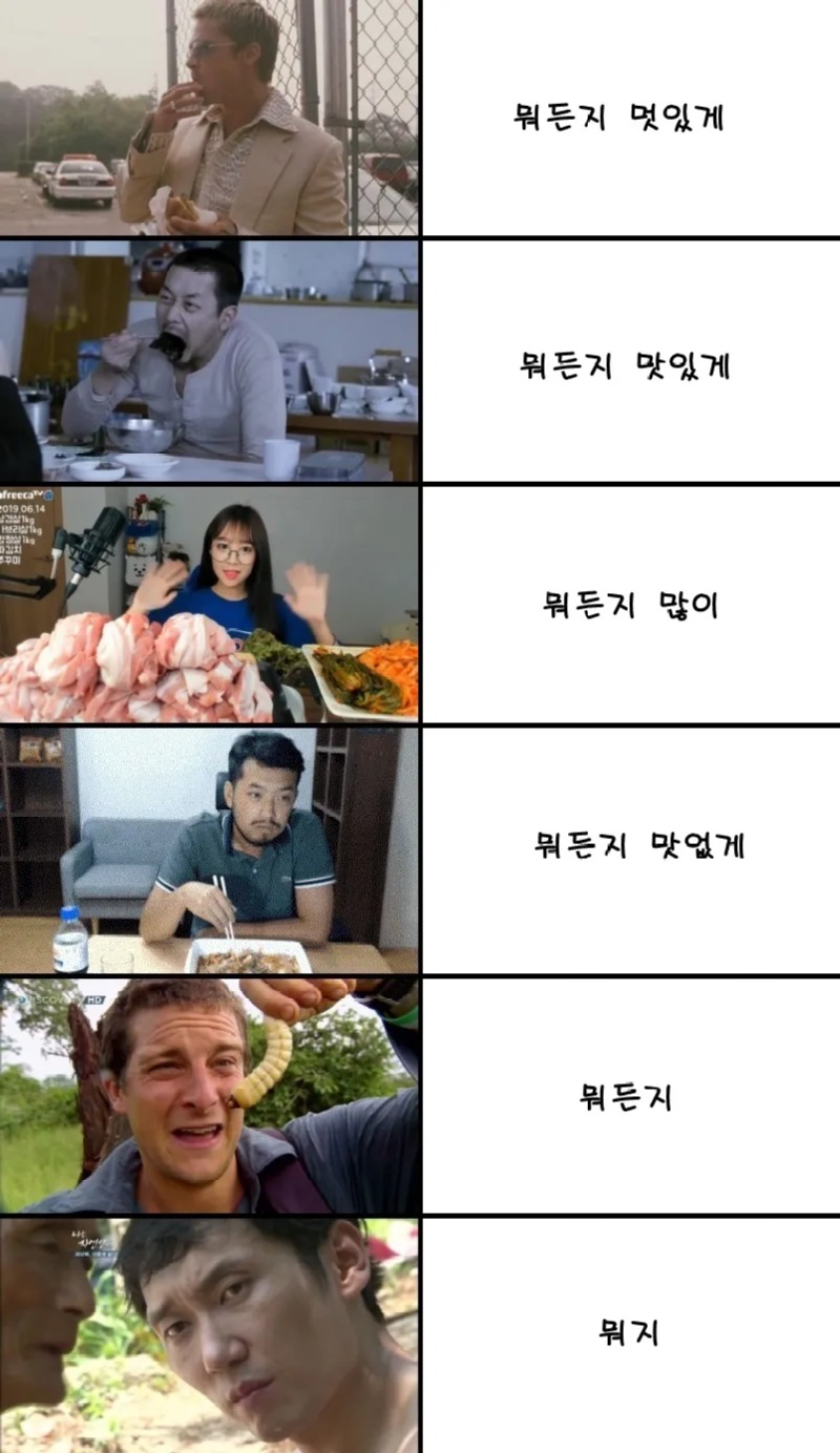 유명인 먹방 별 특징