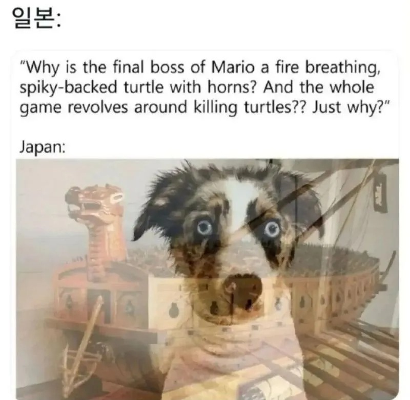 일본에서 게임 보스로 거북이를 넣은 이유