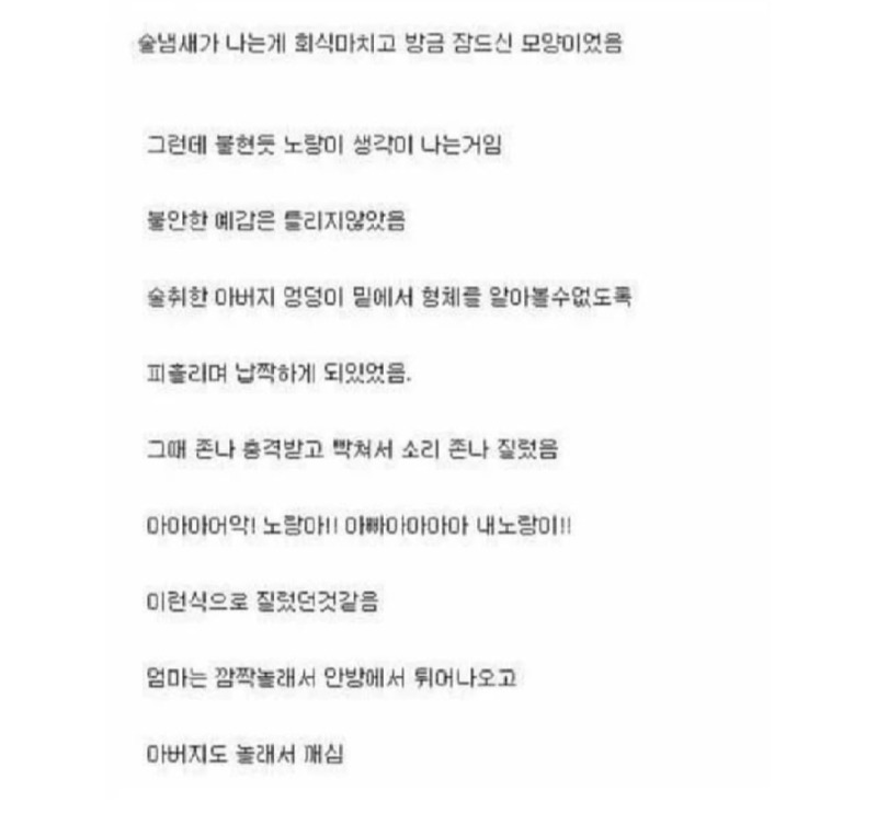 병아리 터진 썰