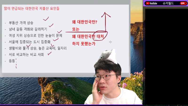 출산율 1타 강사 유튜버