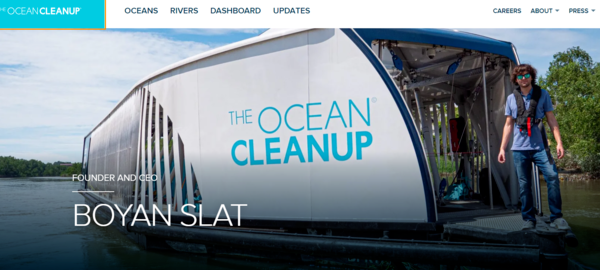 바다의 쓰레기를 청소하는 기업. 오션클린업(Ocean-cleanup)