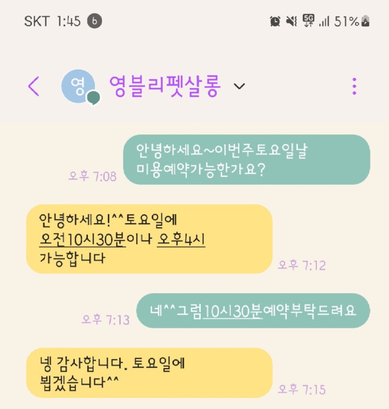 영블리펫살롱 미용