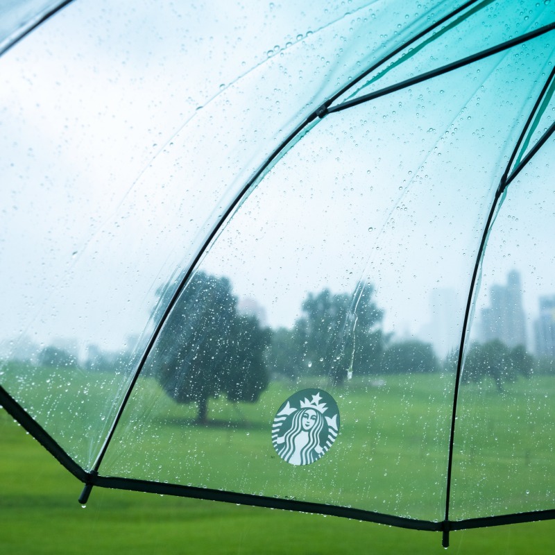 스타벅스의 새로운 사은품 등장!!! ☂️우산☔