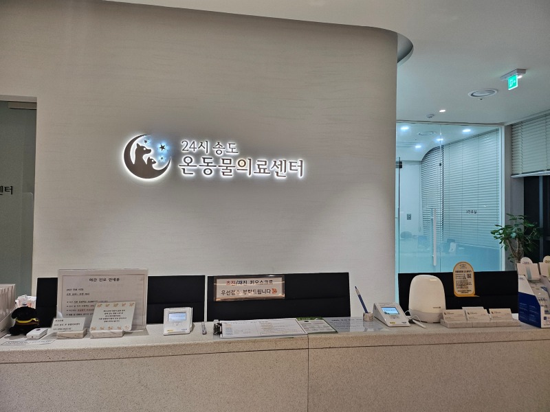 송도 24시 동물병원 온 동물의료센터