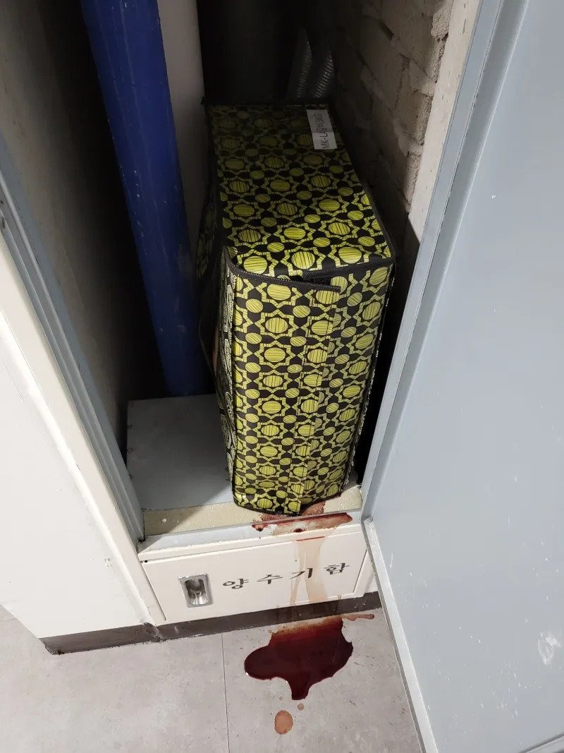 추석명절, 양수기함에서 흘러나온 핏물의 정체...ㄷㄷ  