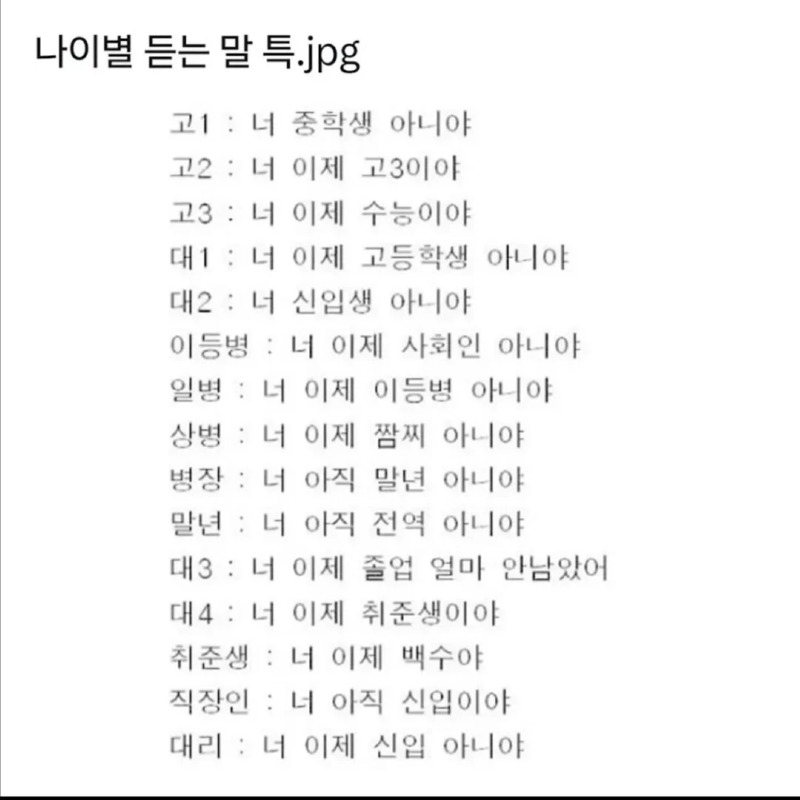 한국인이라면 다 들어본 말