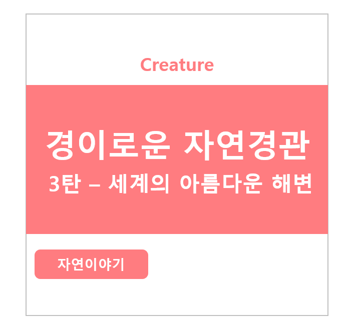  경이로운 자연 경관 3탄 - 세계의 아름다운 해변 (추천 신혼여행지!)