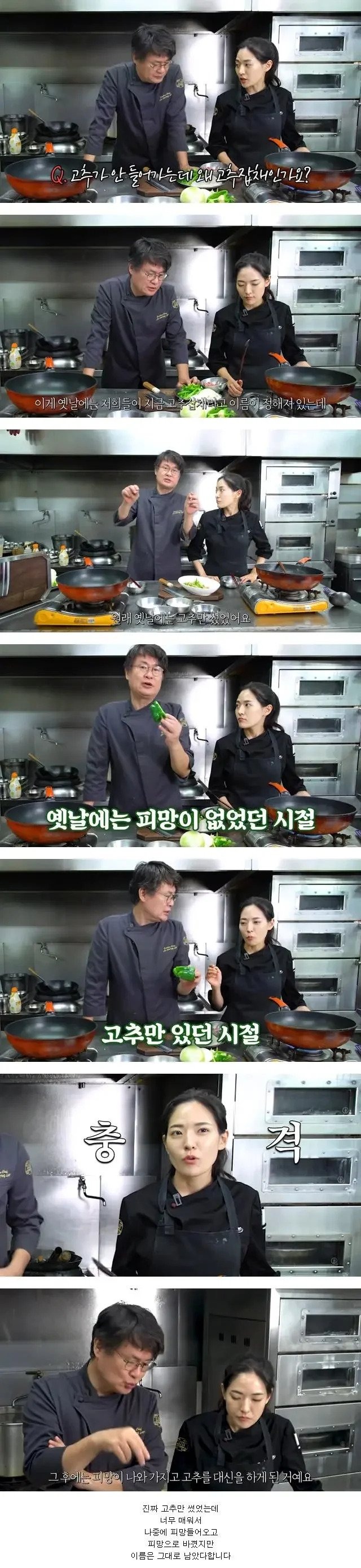 고추잡채에 고추가 안들어가는 이유 