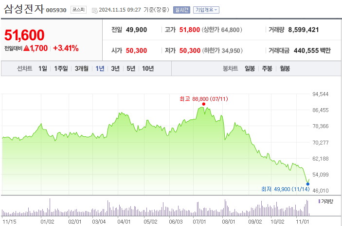 삼성전자와 에코프로 주식 차이  