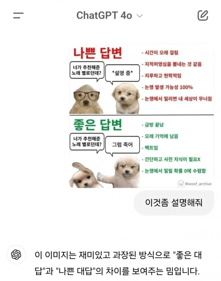 밈을 정확히 이해한 챗 gpt 