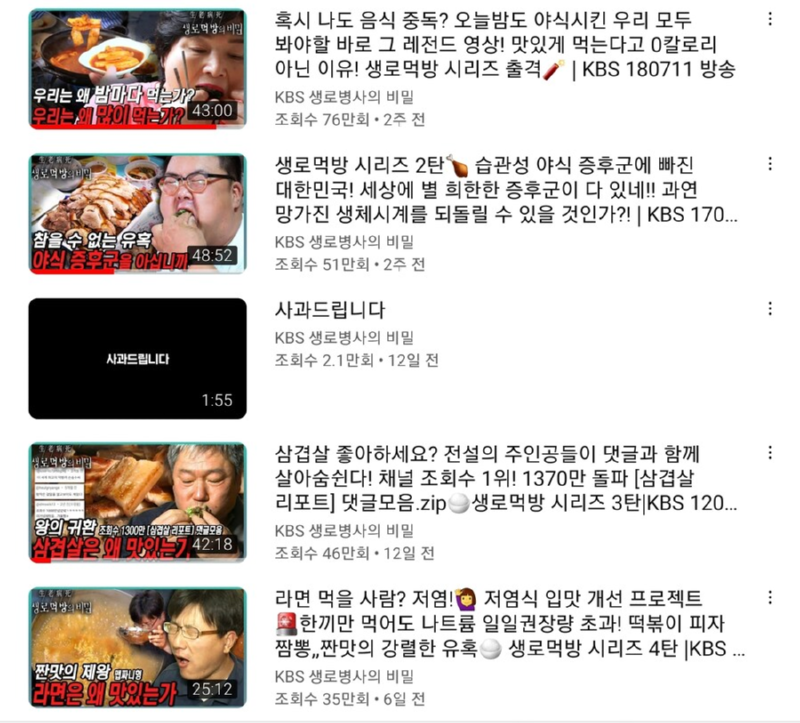 건강방송 '생로병사의 비밀' 근황 