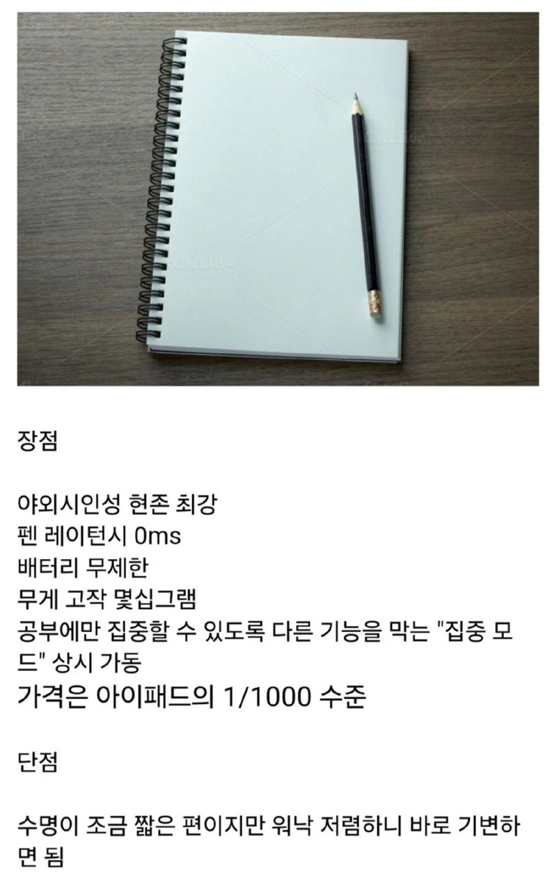 아이패드 가격의 1/1000 수준의 혜자 패드