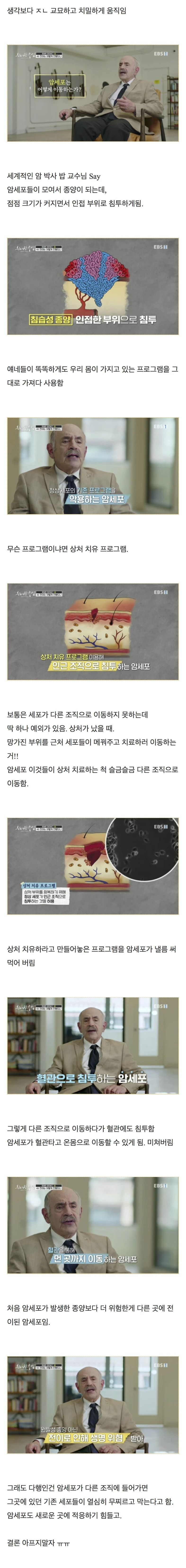 암세포가 몸속을 이동하는 방법
