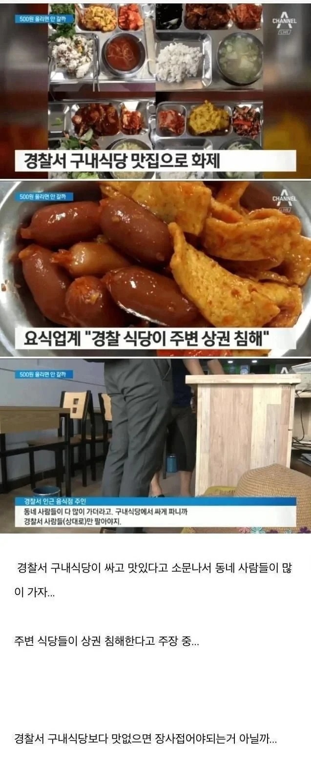 경찰서 구내 식당 레전드 사건