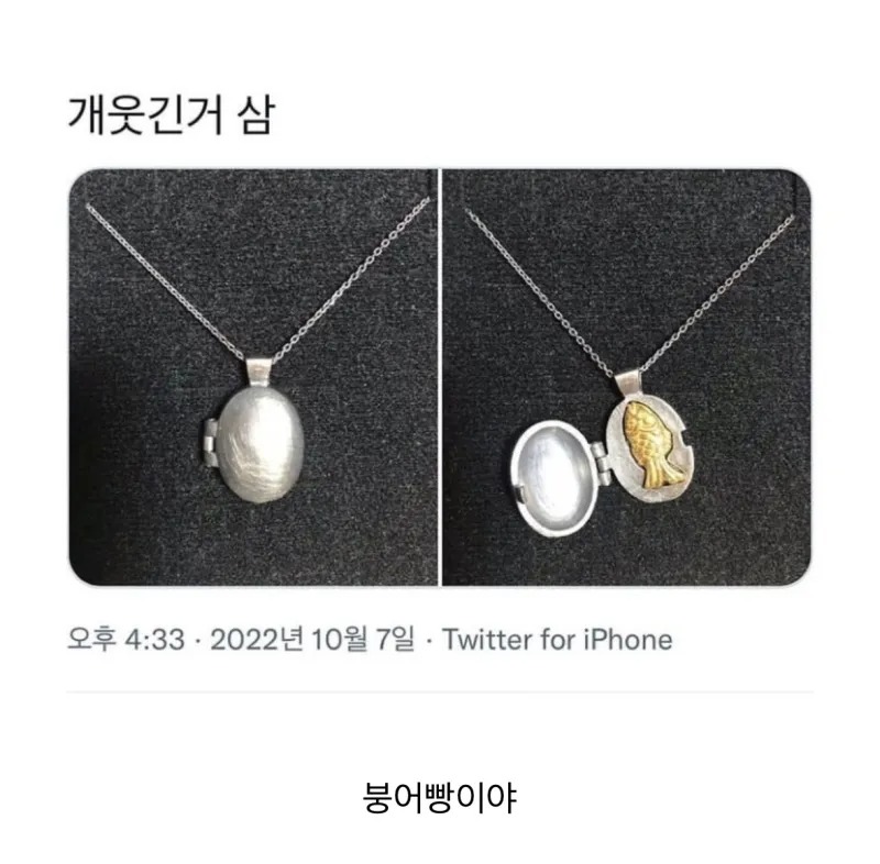 반전이 있는 목걸이