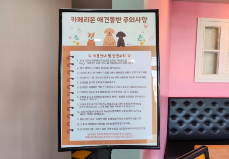 카페 리본 애견동반 카페 