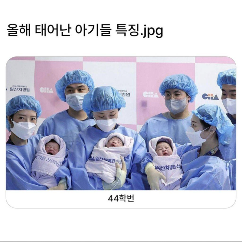 올해 태어난 아기들 특징 