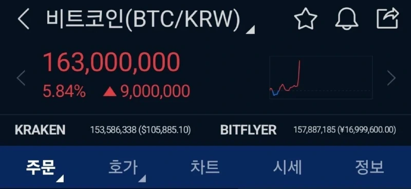 비트코인 1억6천 돌파 