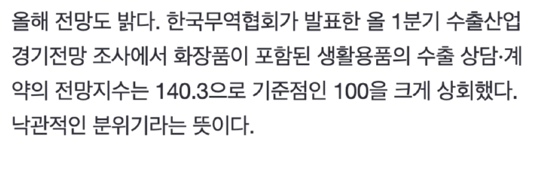 K-뷰티,미 뷰티 시장에서 프랑스 제치고 1위 