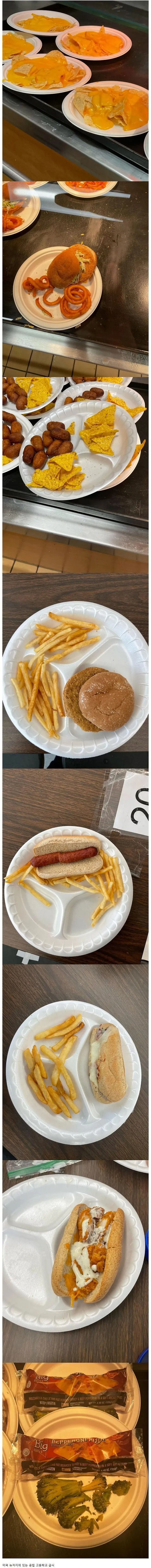 미국의 흔한 급식 상태