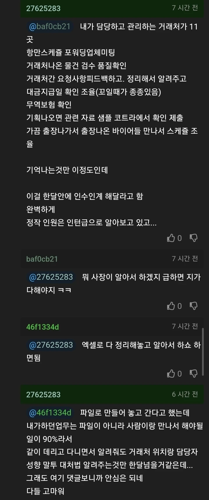 퇴사한다고 하는데 안받아준다는 사장때문에 걱정하는 사람