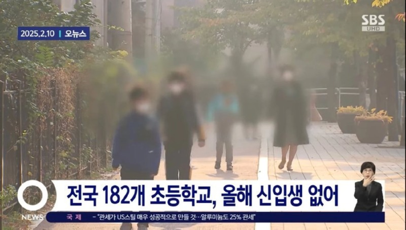 애들은 없고 고령화가 빨라지는 대한민국 근황. 