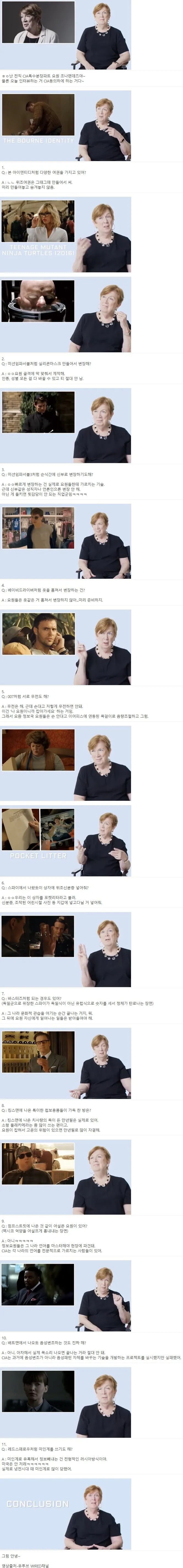 전직 CIA요원이 말하는 영화와 현실 차이