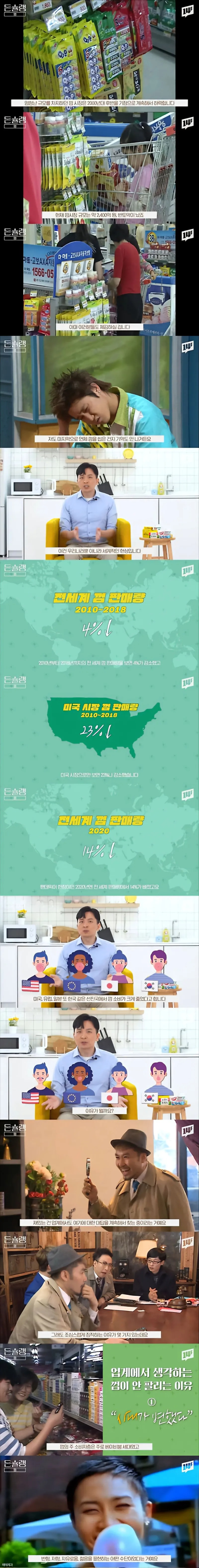 업계에서도 모른다는 껌 불황 이유