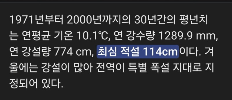 전세계에서 눈이 가장 많이 온다는 도시 겨울 모습.jpg