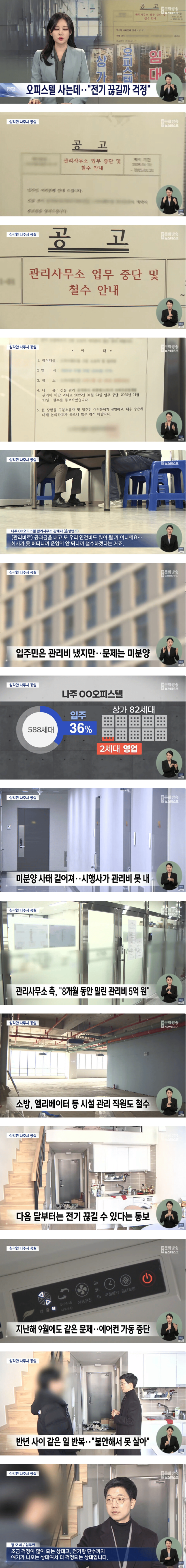 미분양 아파트, 오피스텔들이 많아지면서 생기는 현상