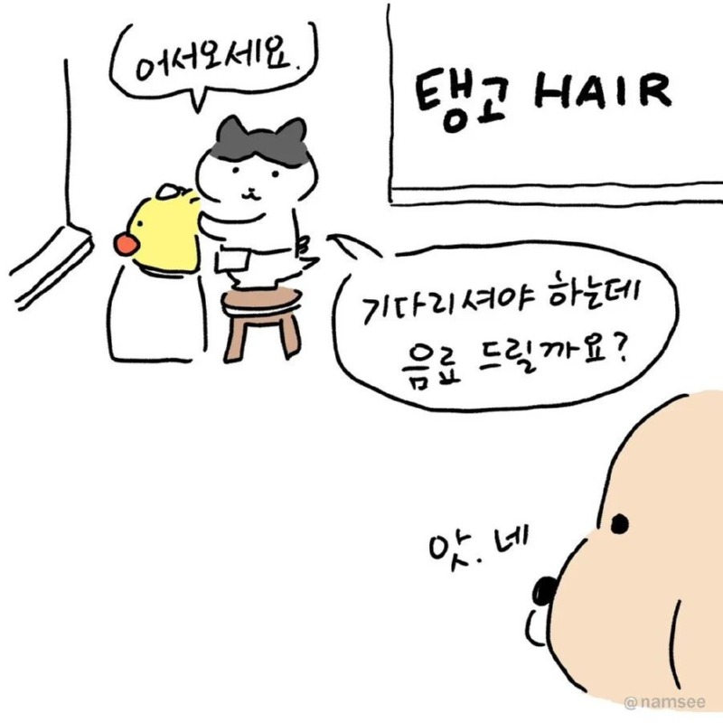 미용실에서 체리콕 받았던 만화.namsee