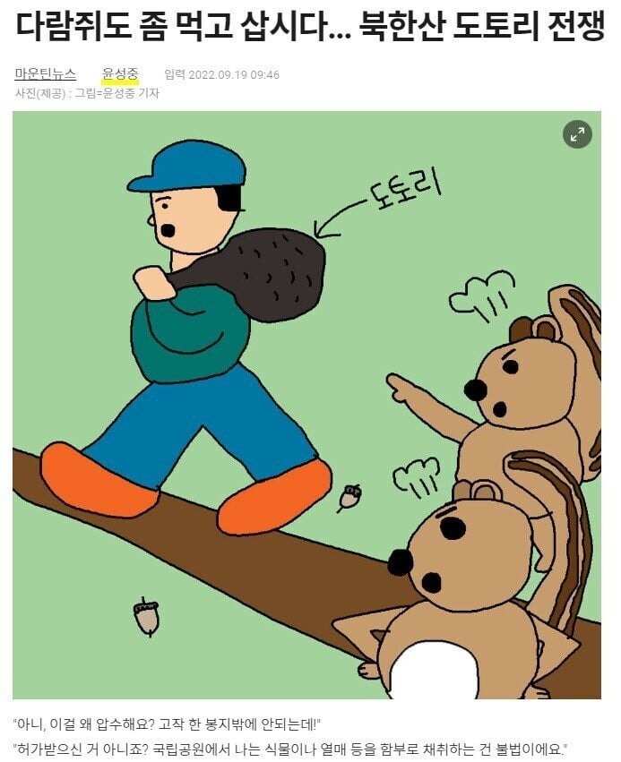 삽화를 직접 그리는 뉴스 기자