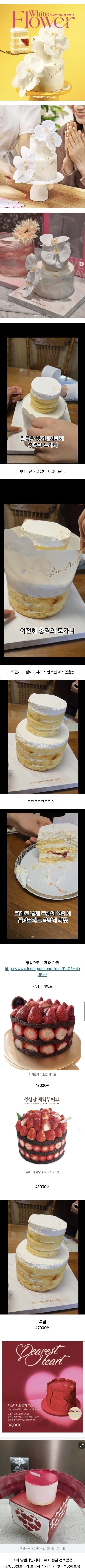 요즘 반응 안좋은 투썸 케이크들