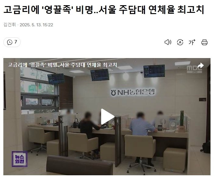 고금리에 