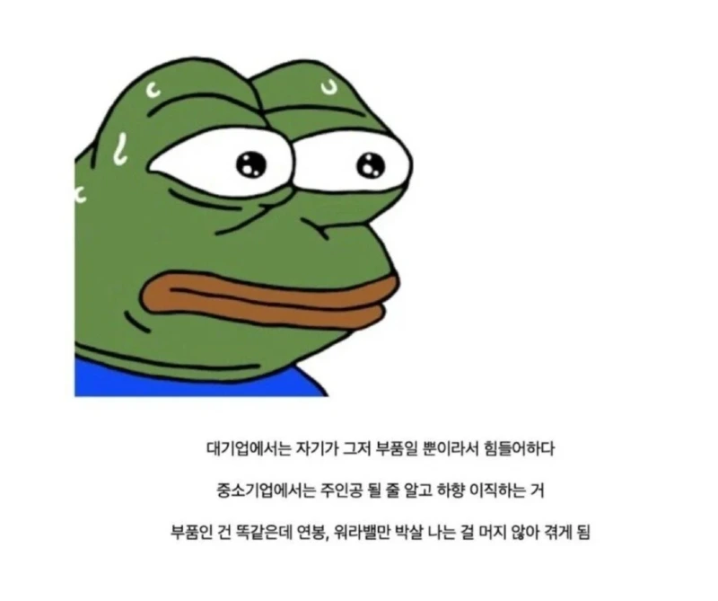 대기업 다니는 사람이 할수있는 최악의 선택