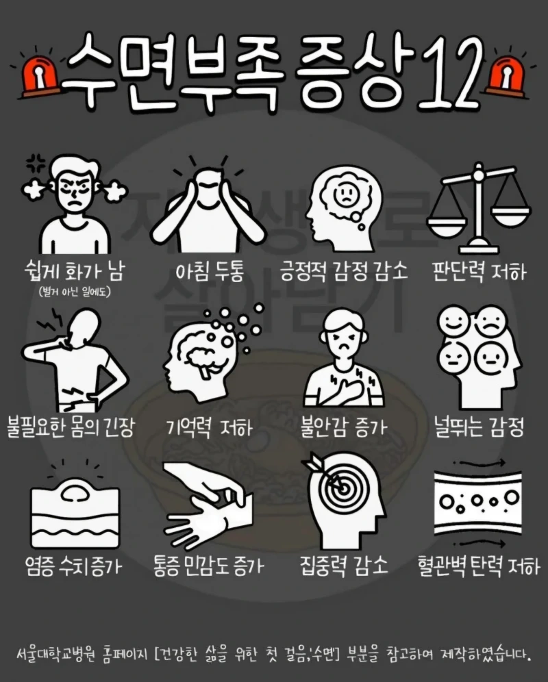 수면부족 증상 12