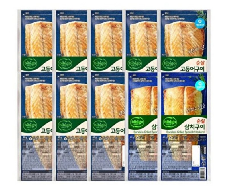 [지마켓] 순살 생선구이 고등어60g x8개+삼치60g x2개 (냉동) [28,520] [무료]