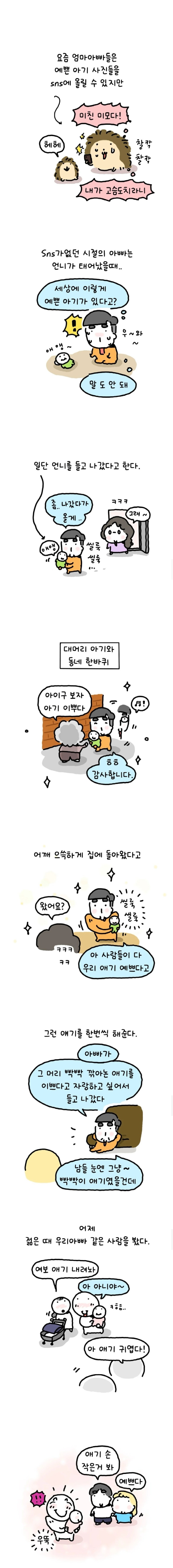 sns가 없던 시절의 딸이 태어난 아빠.jpg