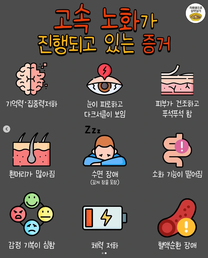 이 증상을 겪고 있다면 당신은 " 고속 노화 " 진행중