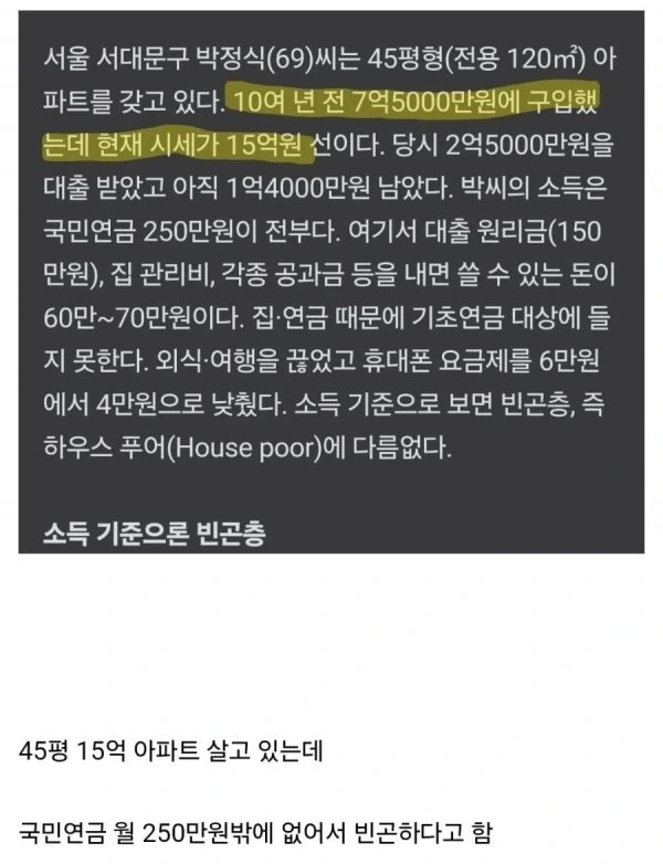  수도권 노인 빈곤 문제 심화...