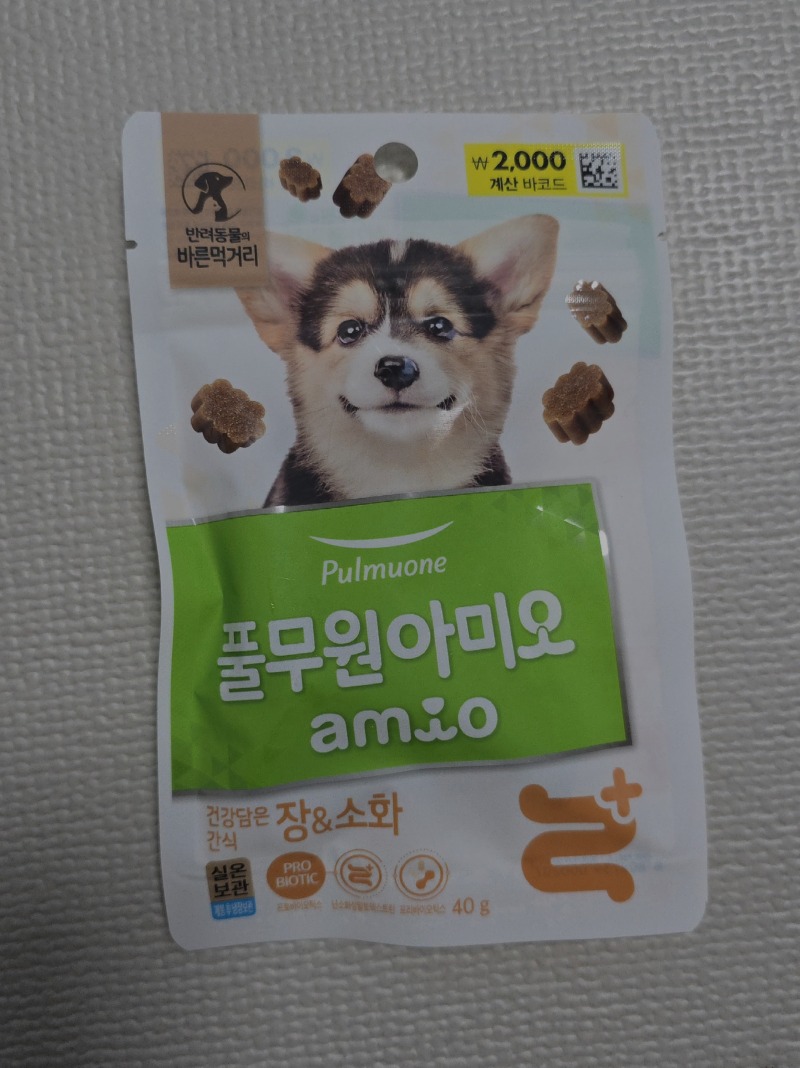 풀무원 아미오 장&소화 애견간식