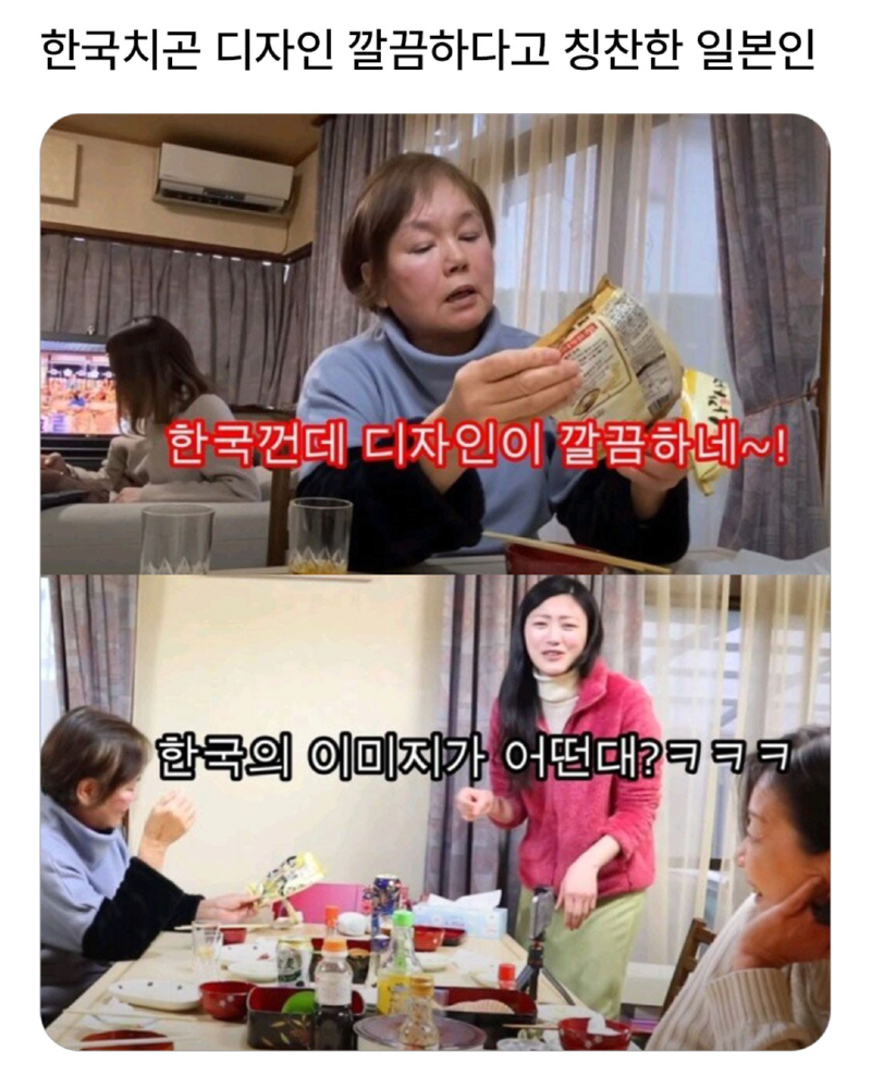 한국 제품 치곤 디자인 깔끔하다고 칭찬한 일본인.jpg